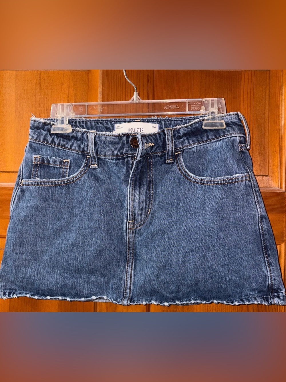 Hollister Blue Denim Mini Skirt